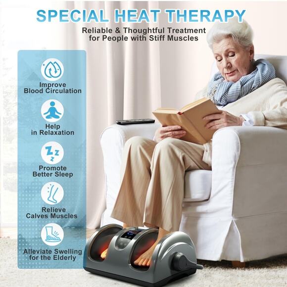 Foot Massager Heat FSA HSA Eligible Neuropathy Plantar Fasciitis Pain Relief NIB - Picture 2 of 7